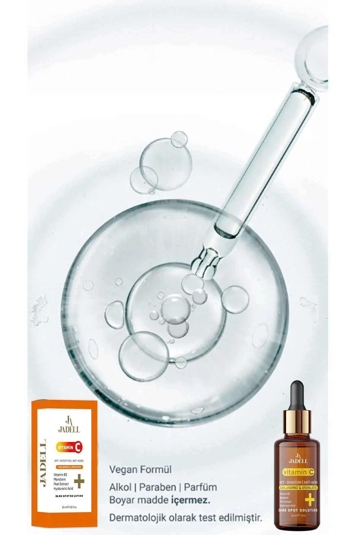 Jadell Vitamin C Serumu 30 ml | Leke Açıcı Parlaklık ve Ton Eşitleme - Görsel 7